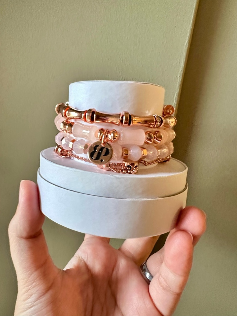 NFS Bomb Party Spring 2025 Stacks ST74211 Heart In Your Hands Rose Gold Plating